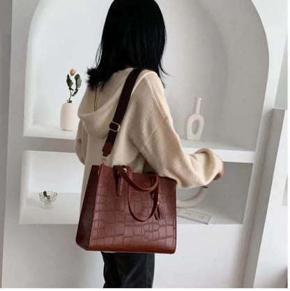 Fashionable Stone Pattern Tote Bag for Women