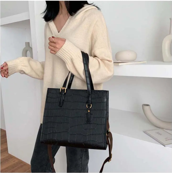 Fashionable Stone Pattern Tote Bag for Women