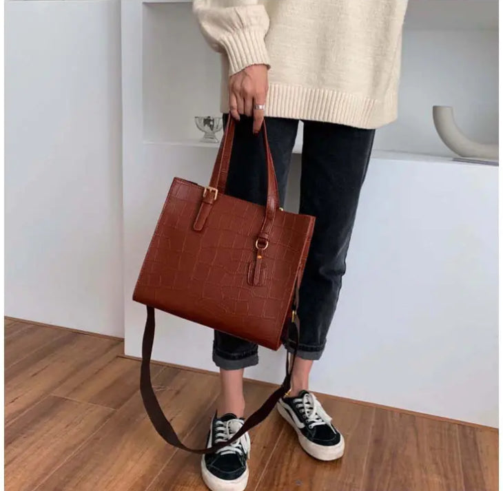 Fashionable Stone Pattern Tote Bag for Women