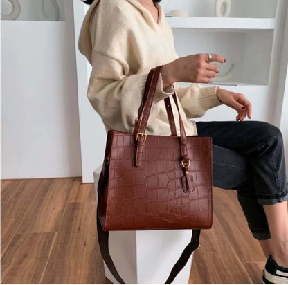 Fashionable Stone Pattern Tote Bag for Women