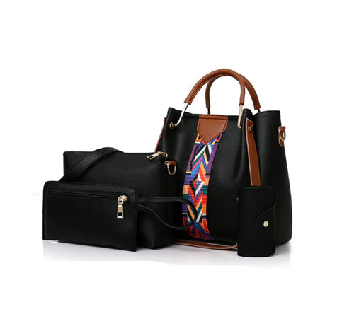 New pre-published 4 Piece Large Capacity Tote Shoulder Bag Set tioandtiashop