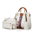 New pre-published 4 Piece Large Capacity Tote Shoulder Bag Set tioandtiashop