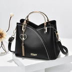 New Luxury Fashionable Large Capacity Color Contrast Shoulder Bag tioandtiashop