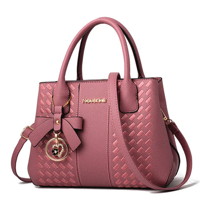 🔥 New 2025 Embroidered Bow Handbag - Casual Shoulder Tote Bag
