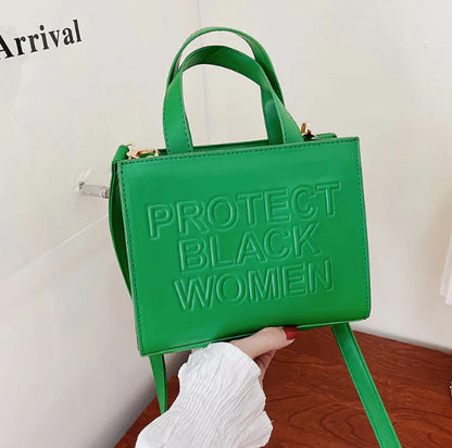 New 2025 Embossed Letters Women's Simple Tote Bag