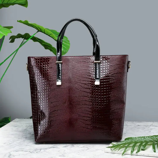🔥 New released 2025 Stone Pattern Women's Three-Piece Tote Bag Set