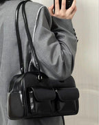 New Retro College Women's Casual Tote Bag with Large Capacity tioandtiashop
