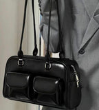 New Retro College Women's Casual Tote Bag with Large Capacity tioandtiashop