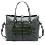 New Fashion Women's Crocodile Tote Shoulder Bag tioandtiashop