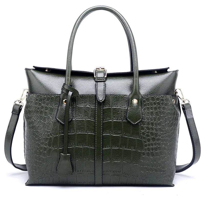 🔥 2025 Fashion Women's Crocodile Tote and Shoulder Bag