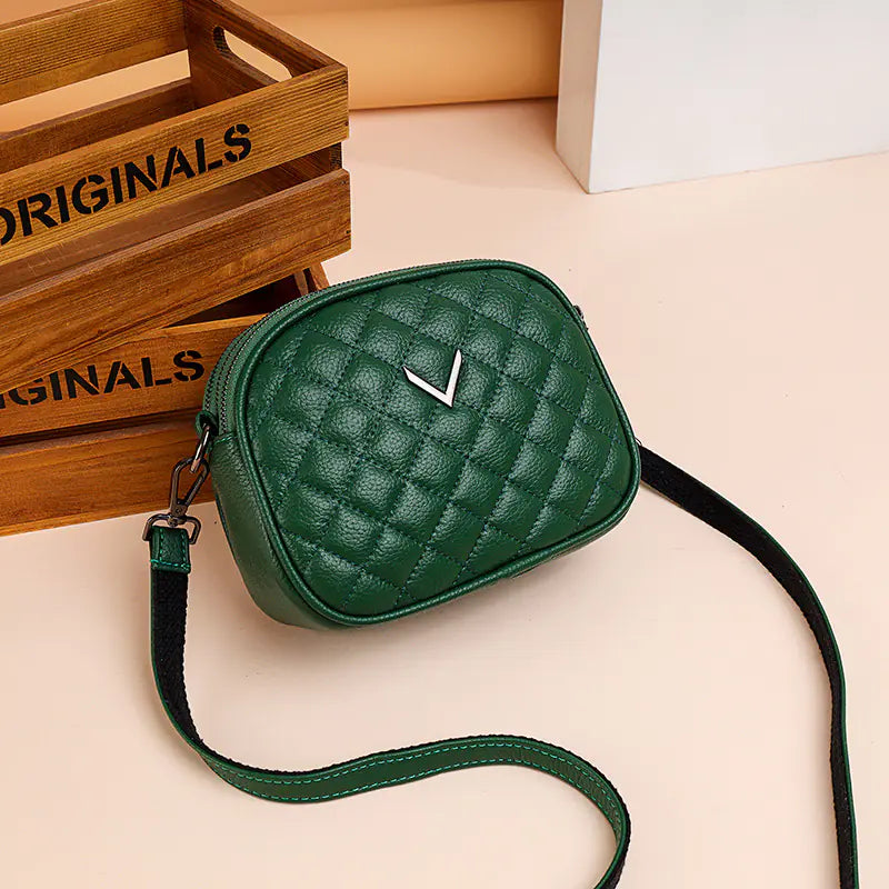 🔥 2025 Fashionable Genuine Leather Round Shoulder Bag