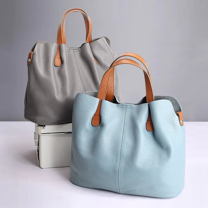 👜 Genuine Leather Women's Shoulder Crossbody Tote Bag