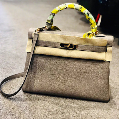 🔥 2025 New Kelly Tote Bag in Togo Leather for Women