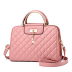 New Fashionable Women's PU Leather Quilted Shoulder Bag tioandtiashop