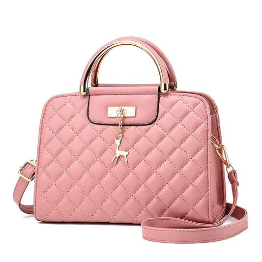 New Fashionable Women's PU Leather Quilted Shoulder Bag