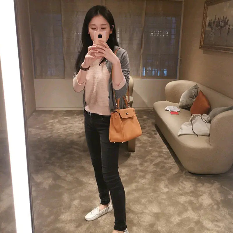 🔥 2026 New Kelly Tote Bag in Togo Leather for Women