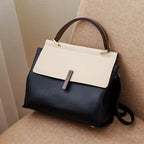 Genuine Leather Women's Tote Handbag with Crossbody Feature. tioandtiashop