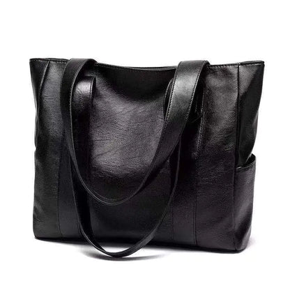 2025 Women's Large Capacity Tote Bag - Soft Leather