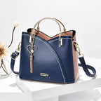 New Luxury Fashionable Large Capacity Color Contrast Shoulder Bag tioandtiashop