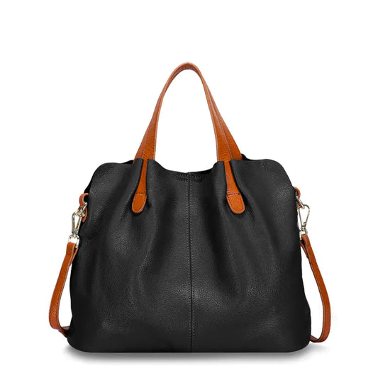 👜 Genuine Leather Women's Shoulder Crossbody Tote Bag