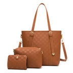 New Fashionable Women's Three Piece Shoulder Bag Set tioandtiashop