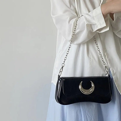 🔥 New released best Niche Women's Moon Lock Underarm Shoulder Bag Tote