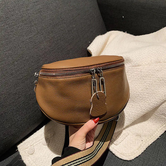 New released Women’s Genuine Leather Crossbody Messenger Tote Bag