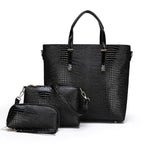 New released Stone Pattern Women's Three Piece Tote Bag Set tioandtiashop