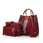 New pre-published 4 Piece Large Capacity Tote Shoulder Bag Set tioandtiashop