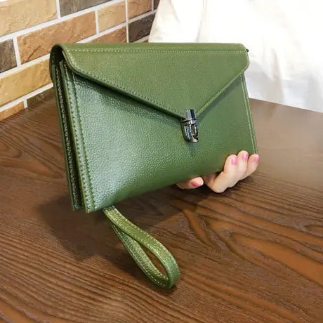 🔥 2026 Refined Genuine Leather Women's Clutch Bag - Stylish & Versatile