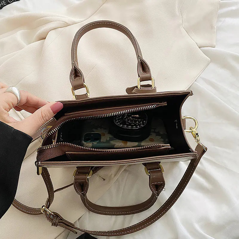 ⭐️ New designed Women's Color Block Tote Bag - Large Capacity
