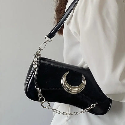 🔥 New released best Niche Women's Moon Lock Underarm Shoulder Bag Tote