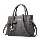 New Released Embroidered Bow Handbag Casual Shoulder Tote Bag tioandtiashop