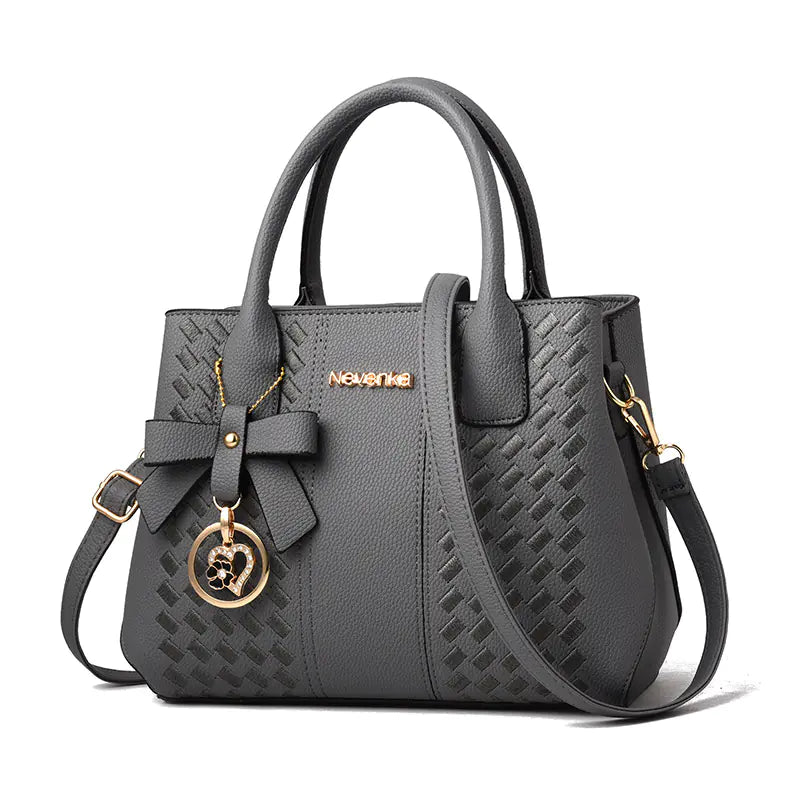 🔥 New 2025 Embroidered Bow Handbag - Casual Shoulder Tote Bag