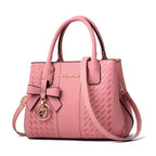 New Released Embroidered Bow Handbag Casual Shoulder Tote Bag tioandtiashop