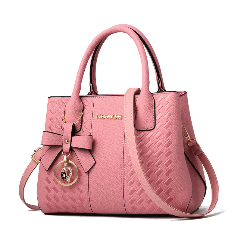 🔥 New 2025 Embroidered Bow Handbag - Casual Shoulder Tote Bag