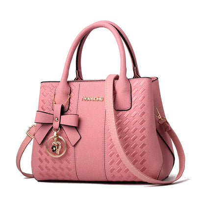 🔥 New 2025 Embroidered Bow Handbag - Casual Shoulder Tote Bag
