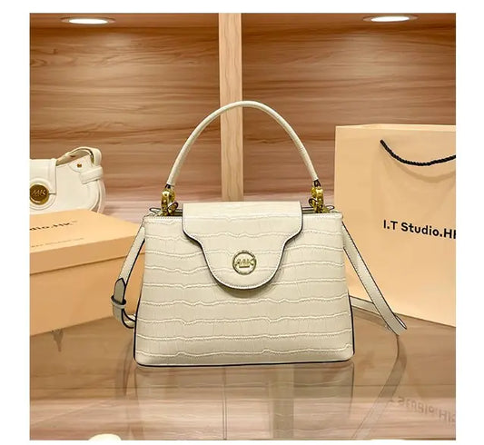 New 💼 2025  Crocodile Pattern Women's Bag - Retro Small Tote Bag