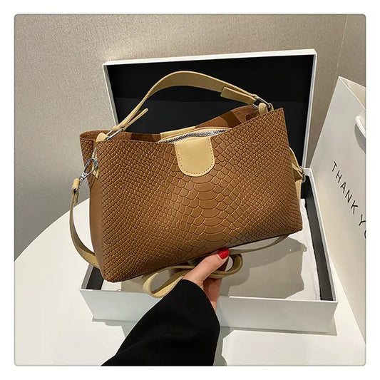 🔥 Women’s Snakeskin Pattern Shoulder & Crossbody Bag