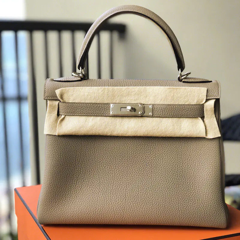 🔥 2025 New Kelly Tote Bag in Togo Leather for Women