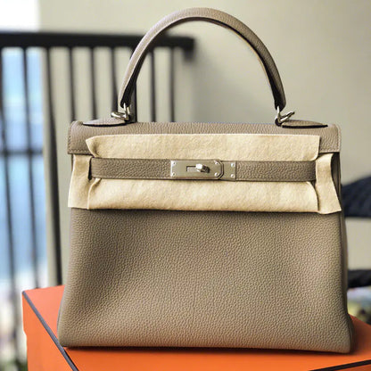 🔥 2025 New Kelly Tote Bag in Togo Leather for Women