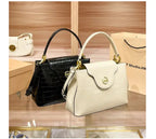New Crocodile Pattern Women's Bag Retro Small Tote Bag tioandtiashop