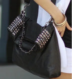 New released Studded Chain Bag, Tote Shoulder Bag for Women tioandtiashop