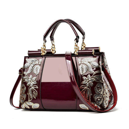 🔥 New released 2025 Women's Patent Leather Tote Bag (Large Capacity)