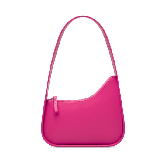 🔥 New Shoulder Bags for Women Underarm Bag Vegan Leather Trendy Handbag Clutch Purse and Zipper Closure Tote Shoulder Purse (Fushia)