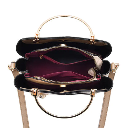 🔥 New 2025 Luxury Fashionable Large-Capacity Color Contrast Shoulder Bag
