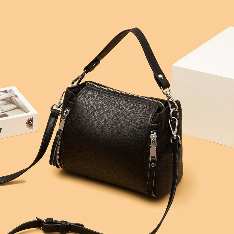 Genuine Leather Women's Shoulder Bag - Retro Style 2023 tioandtiashop