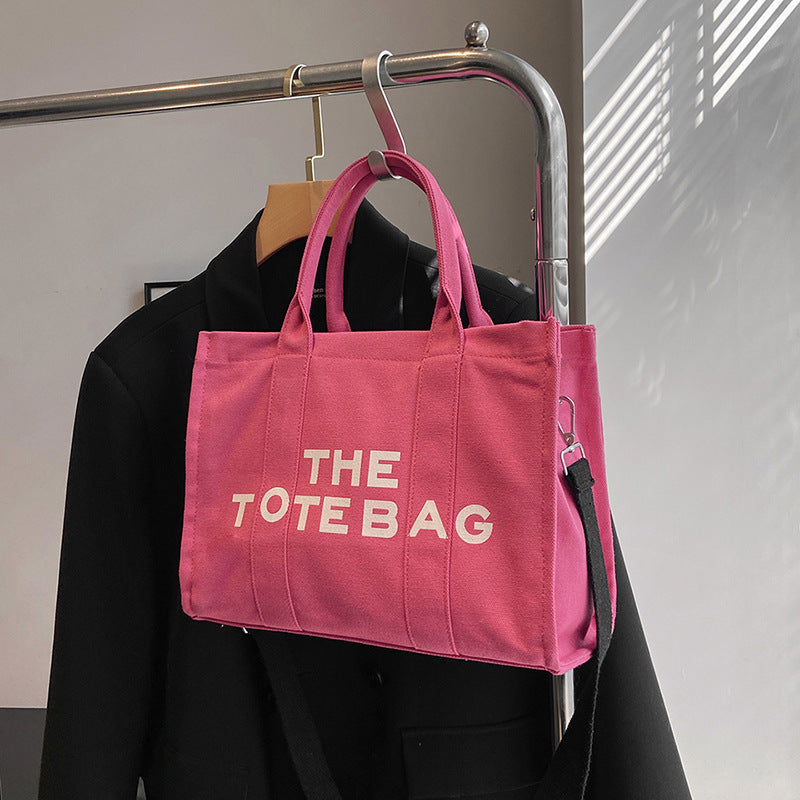 Tia Women's Letter Tote Bag - Large Capacity Canvas Bag tioandtiashop