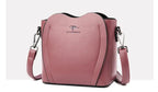 New Fashionable Women's Heart Shaped Shoulder Bucket Bag tioandtiashop