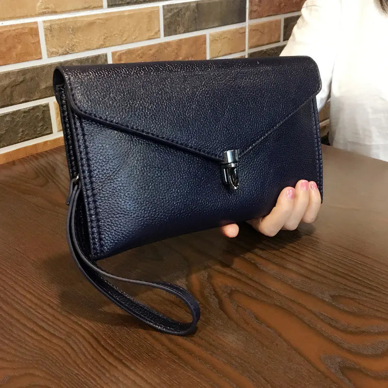 🔥 2025 Refined Genuine Leather Women's Clutch Bag - Stylish & Versatile